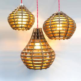 极具设计感的创意DIY纸板灯艺术