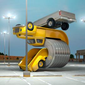 “汽车弹性故事”：扭曲的卡车