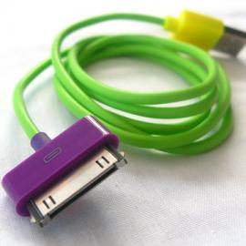 七彩苹果USB电线