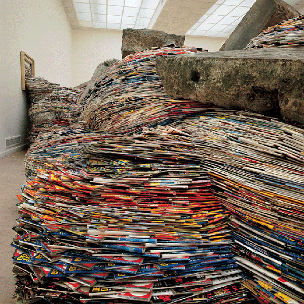 David Mach：无法不惊叹的超现实“杂志雕塑”