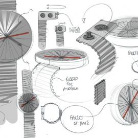 三维立体表面的“Plicate”腕表