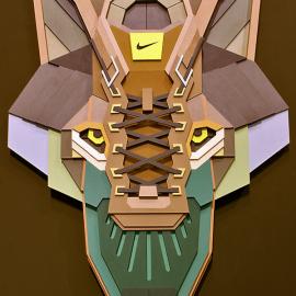 The Wolf | Nike 耐克狼首雕塑