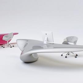 Nüvist设计的艺术感的波浪书桌