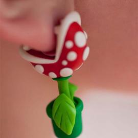 拉风的超级玛丽耳环