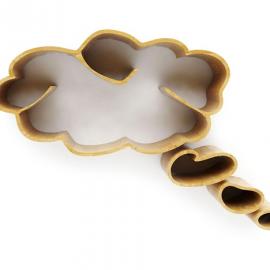 梦幻般的云状书架