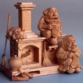 俄罗斯艺术家Yuriy Firsanov木雕创意作品