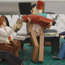 艺术剪纸办公室Factory and Office