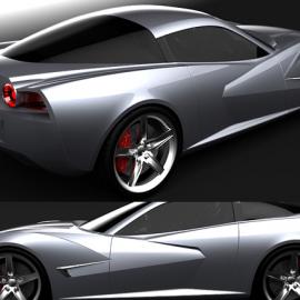 James Robbins设计的Corvette概念跑车