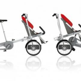 折叠脚踏车与折叠婴儿车的合体―Taga