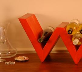 15款简约风格的红酒瓶架设计