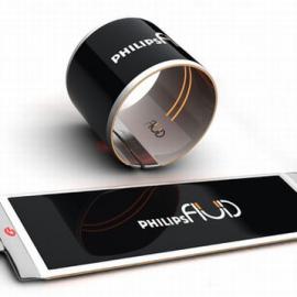 飞利浦柔性OLED屏概念手机Fluid曝光