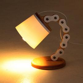 源于自行车链条的创意 B-chain台灯