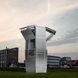 daan roosegaarde's smog free tower opens in rotterdam