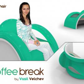 Coffe Break:灵感来自咖啡杯勺的桌椅设计