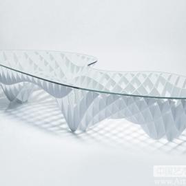 玻璃咖啡茶几“Sectionimal”