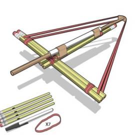 DIY铅笔弓箭制作指南