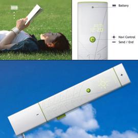 叶状太阳能概念手机