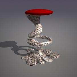 蛇形凳―保加利亚设计师Svilen Gamolov设计