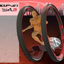 LOOP-IN概念带滑板的概念双轮车