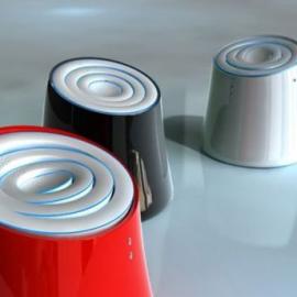 随音乐舞动的音箱