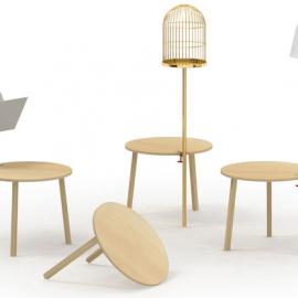 2009米兰家具展（一）：5.5 designers设计两条腿的桌子