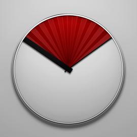 脱维亚的设计师stanislav katz―折扇时钟(Fan Clock)