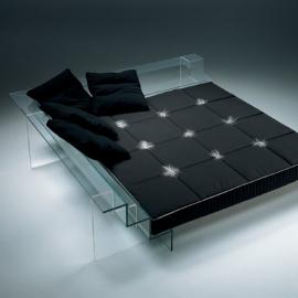 时尚家具―The glass bed and sofa