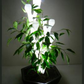 花盆中的LED灯设计