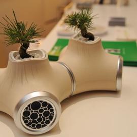 可爱的小盆景式音响