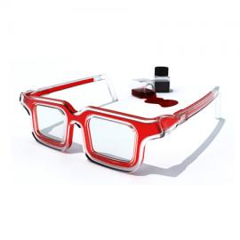 三原色彩虹眼镜