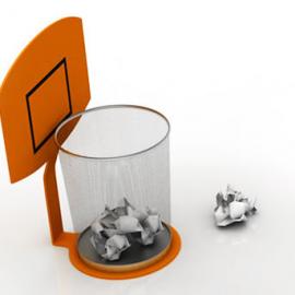 篮球框―废纸箩