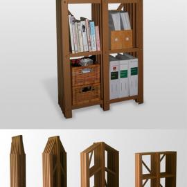 灵巧的折叠书架