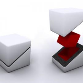 白色立方体：多功能家具