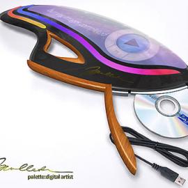 调色板数字艺术家-便携电脑设计