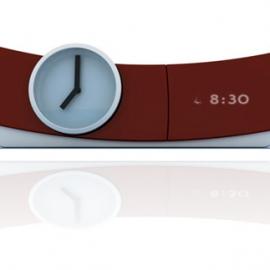 简洁运动型数字模拟概念闹钟设计