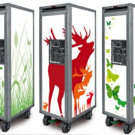 方形可再用航空手推车设计