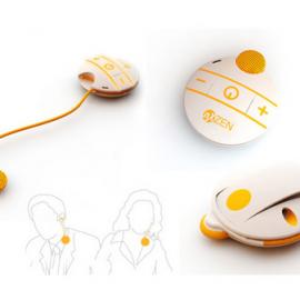 金色小瓢虫 nxZen概念型蓝牙耳机亮相