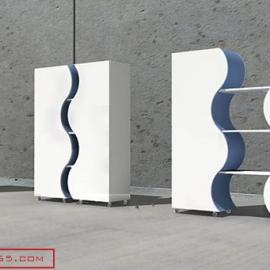 很富情趣的设计 双胞胎书架