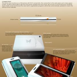 韩国高中生设计的一款双屏幕时尚概念手机