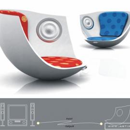 时尚的音乐沙发坐椅设计