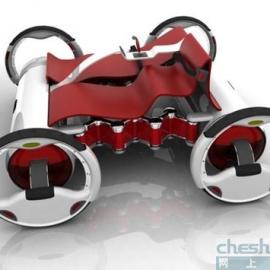 造型似车非车 奥迪Quattroflex概念车获奖(组图)