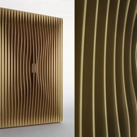 波浪板条的衣橱 视觉与情感的完美融合