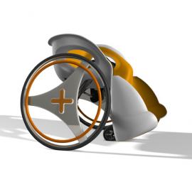 和谐的“大脚轮椅”设计