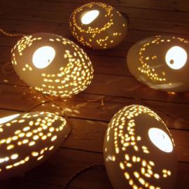 丹麦陶艺师Helena Hedegaard的灯具陶瓷