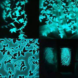 交互式发光的织品