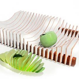 芬兰Oipuu设计的木条水果盆