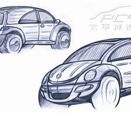 再度绽放的浪漫 概念甲壳虫草图