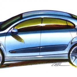 起亚发布新车概念草图Kia Rio 、KCD II