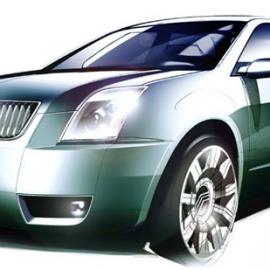 福特发布概念车Mercury Meta One草图