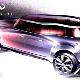 日产概念车Kuraza草图
